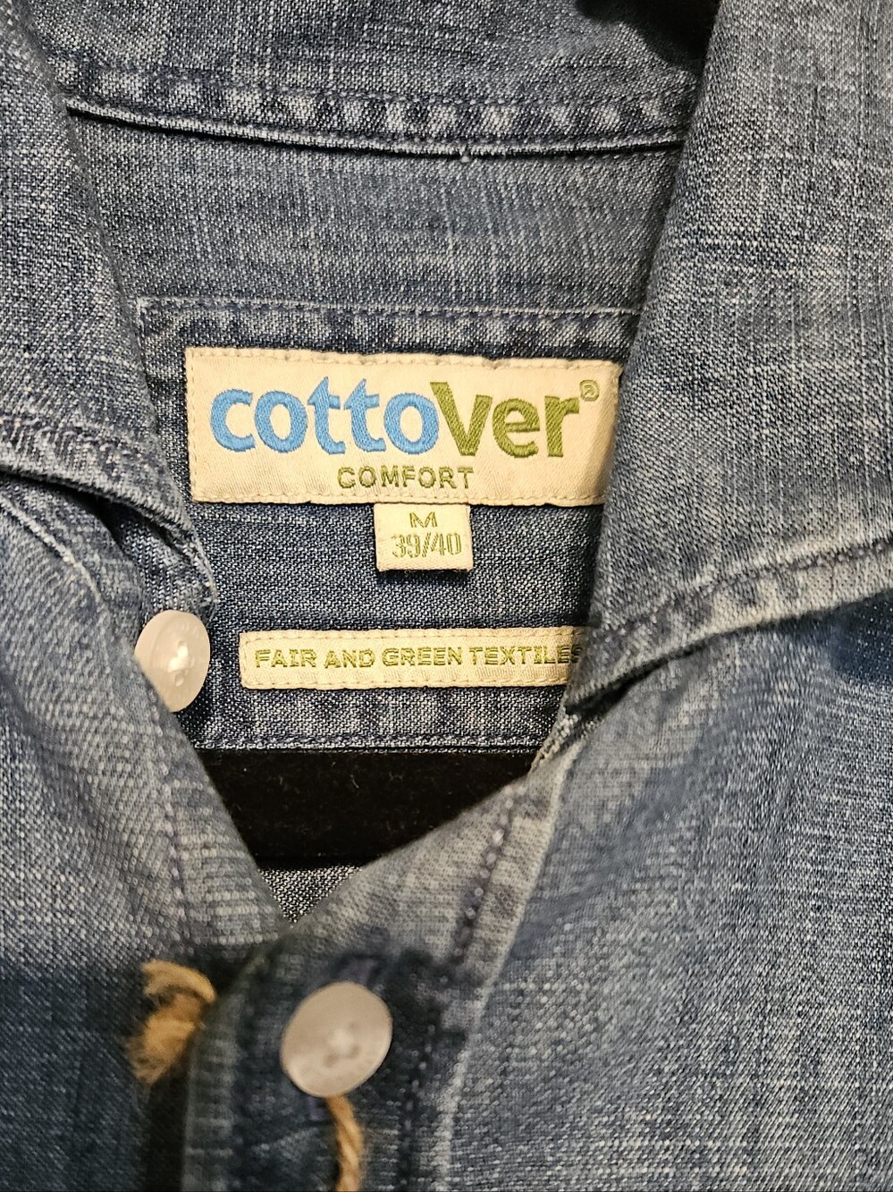 Men's Cottover Button-Up Chambray Shirt - Picture 2 of 3